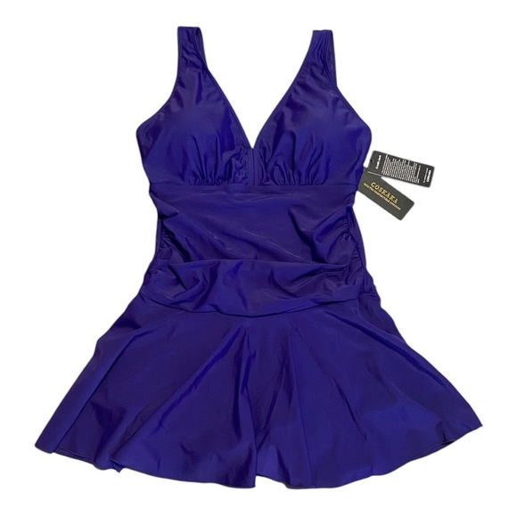 Women's Purple Swim Dress - Picture 1 of 4